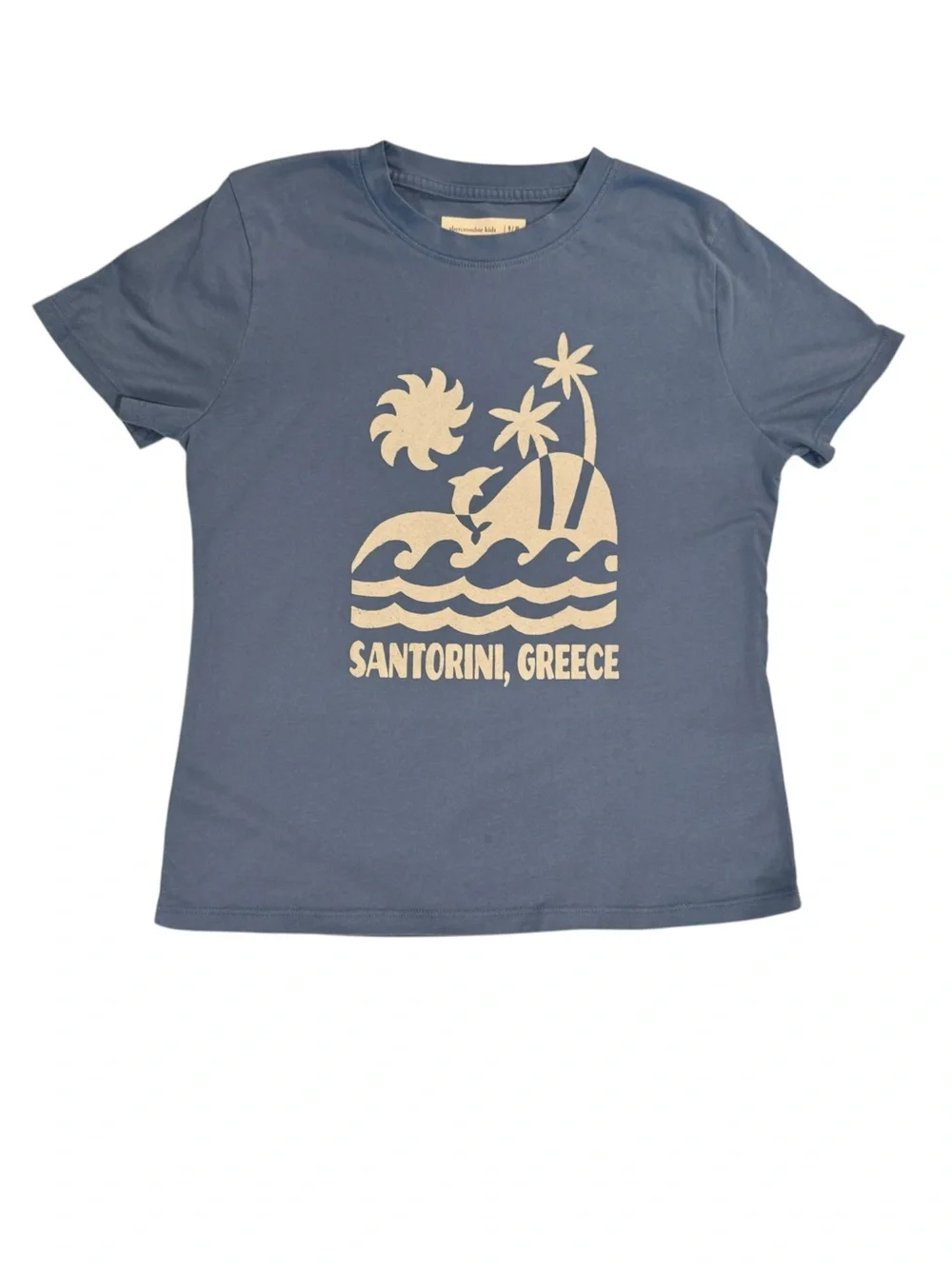 abercrombie kids Blue Santorini Graphic Tee